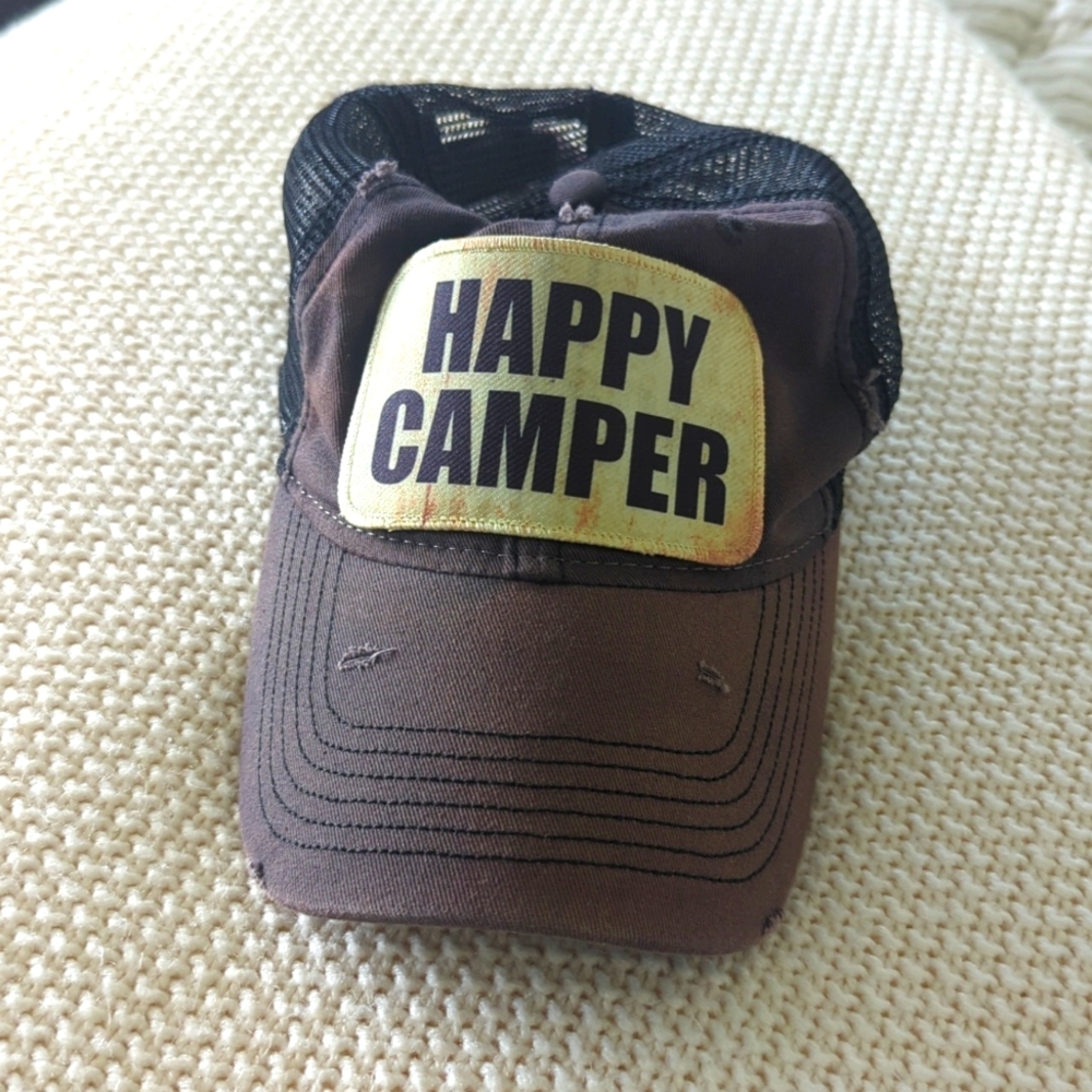 Happy Camper Hat, adjustable